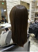 髪質改善カラーオリーブベージュグレージュブラウンレイヤー