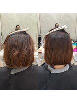 シンズ 銀座(sins)&nbsp;ボブスタイルこそsins酸性ストレートで扱いやすく！[30代40代]