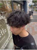 シャドウパーマ/波巻きパーマ/プードルパーマ/メンズカット
