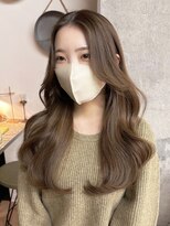 ミリ(mm)&nbsp;レイヤーカット ブラウンベージュ カラー 韓国 髪質改善 仙台