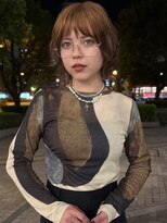 ヘアーアンドスパ フェリーチェ ミチ 野田屋町店(HAIR&SPA felice MICHI)&nbsp;【feliceMICHI 別曽 遥也】ベージュカラー 外ハネボブ レイヤー