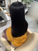 レヴリー(reverie)&nbsp;艶髪ダークグレー髪質改善トリートメント酸性ストレート心斎橋