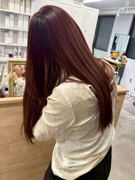 ミュラ(mulah) 暖色カラーこっくりブラウン＊艶髪ロングヘア透明感カラー