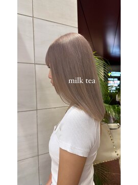 セレーネヘアー オオサカ 心斎橋店(Selene hair OSAKA) ミルクティー定番カラー