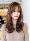韓国レイヤーロングレイヤー顏回りレイヤーハッシュカット