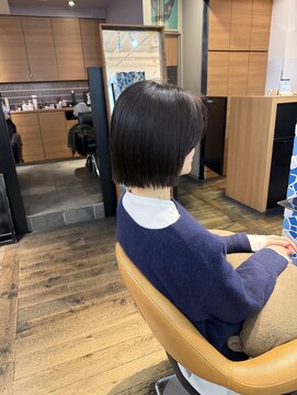 ファービヨンド(far beyond) 【切りっぱなし】白髪染め大人ショートボブ