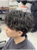 ツイストシャドウパーマ×ショートセンターパート！