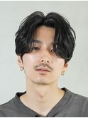 武蔵小杉ニュアンスパーマフェザーパーマセンターパートウルフ