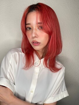 カバーヘア ブリス 戸田公園西口店(COVER HAIR bliss) ハイトーン/チェリーレッド/ハッシュカットレイヤーp戸田公園