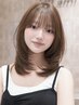 似合わせカット+地毛風プレミアムストレートパーマ+炭酸泉ケア