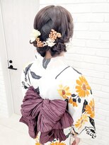 セット バイ エムビューティー(Set by M.beauty)&nbsp;浴衣ヘアセット渋谷ひつじヘア表参道渋谷浴衣着付ヘアメイク渋谷