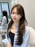 韓国ヘア/レイヤーカット+前髪顔周りストレート+選べるトリートメント