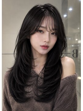 ベル 新宿(Belle) 大人ヘア　レイヤーカット　韓国ヘア　秋ヘア　グレージュ　新宿