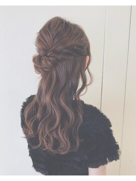 ピエドプールポッシュ(PiED DE POULE POCHE) ＊ arrange hair ＊  ハーフアップ