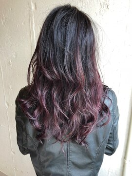 エイト 福岡天神店(EIGHT fukuoka) 【EIGHT福岡】nabe_long_バレイヤージュラベンダーグレー☆