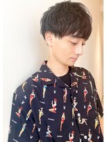 ルエ(rue)&nbsp;イケメン黒髪ニュアンスパーママッシュ束感モテる流行モテ髪