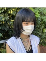 インク 渋谷(INK.)&nbsp;ぱっつんワイドバングウルフカット