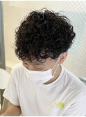 プードルパーマ短髪パーマツーブロックパーマスパイラルパーマ