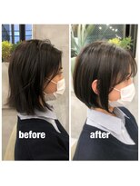 ソイルバイロミー(soil by ROMMY)&nbsp;【髪質改善】クセ毛ボブからまとまるショートへ/横浜髪質改善