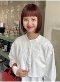 red brown×minibang bob