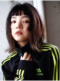 カジュアルボブウルフ　姫カット　顔まわりレイヤー　下北沢