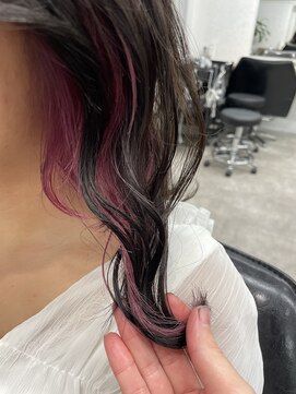 シェル 立川(shell) インナーカラー/ピンクカラー/コントラストカラー/暖色