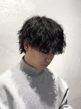 ガオプロデュースバイレボ(gao produced by revo) 【曽我尾真生】波巻きスパイラル/メンズパーマ/マッシュウルフ
