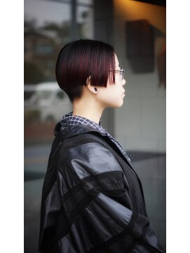 ソラーナ(SOLANA) グラデーションボブ_ハイライト_カシスカラー