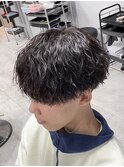 新潟ツイストスパイラル　新潟メンズパーマ　マッシュパーマ