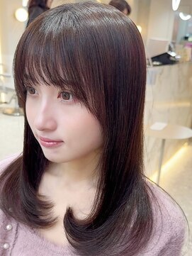 ハローバイシー 仙台(Hello by Sea) 韓国風前髪×レイヤーカット【髪質改善/仙台/レイヤーカット】
