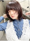 ◎ミニボブ縮毛矯正ショートボブストレートパーマ