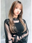 Aimee 町田   レイヤーカット×ミルキーベージュ