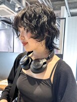 アイティーバイアルバム 藤沢店(IT by ALBUM) くすみベージュ小顔黒髪ネビージュボブルフ_ba525951