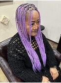 purple braids