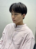 ユーフォリア 渋谷グランデ(Euphoria SHIBUYA GRANDE)&nbsp;韓国風メンズ　ラウンドマッシュ　センターパート　MOMO