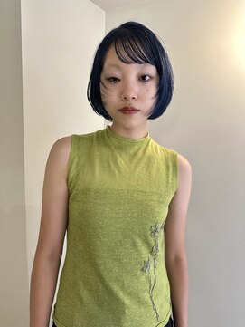 デン(den) ブリーチあり　モスブルー