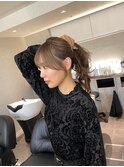 大人っぽい顔まわり