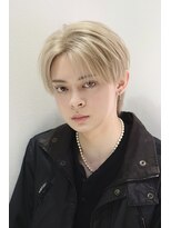 オーシャントーキョー 仙台(OCEAN TOKYO)&nbsp;ブロンドセンターパートショートメンズマッシュ