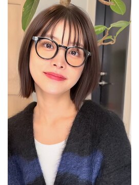 ノイ 銀座(noi) 顔周りレイヤーカットグレージュカラーくびれボブショートカット