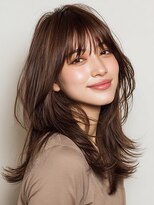 エレラビューティー(ELERA beauty)&nbsp;レイヤーカット/顔まわりカット/ブラウングレージュ/くびれ