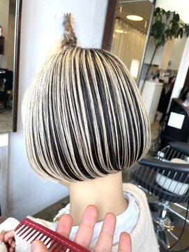 シャワ(CHAWA) ミニボブミニショート20代30代40代50代アンブレラカラー