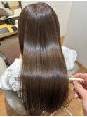 アッシュブラウン×髪質改善トリートメント