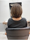 ハイライト×外ハネスタイル