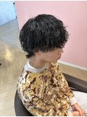 トレンド感抜群、ウルフパーマ