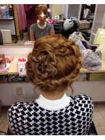 ドレス21&nbsp;お花編み込み