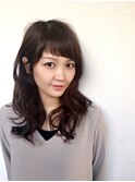 ナナメ前髪×セミディー