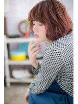 ミック ヘアアンドビューティー 大山店(miq  Hair&Beauty)&nbsp;スポンテ二アスカラーのエアリーボブ
