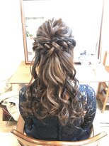 ロカット サロン(Roquat Salon) なみなみハーフアップヘアアレンジ【ヘアメイク 立川南/立川】