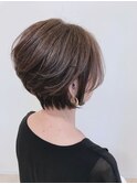 大人しっとりボブ レイヤーボブ 髪質改善 韓国風