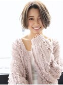 【SeeK NEXT】うざバングミニボブ×ミルクティーカラー